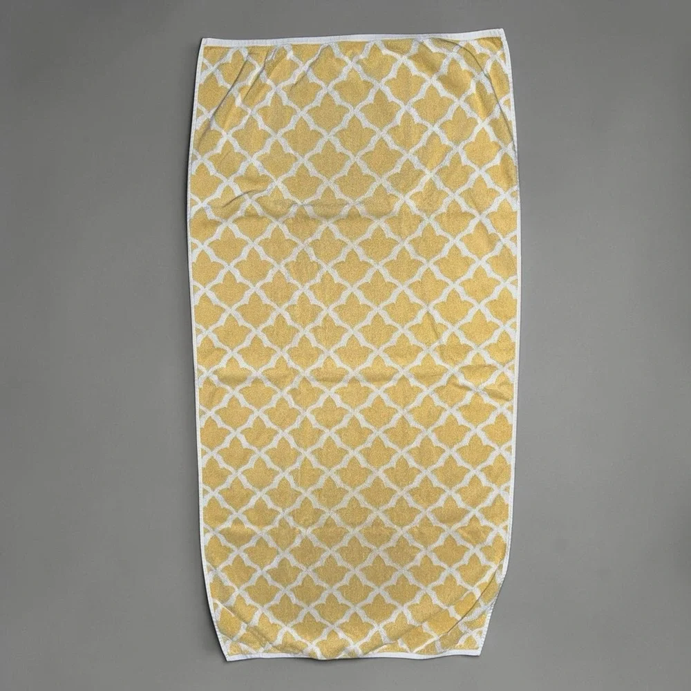 POTTERY BARN Set Of 4 Marlo Marigold Organic Cotton Turkish Towels 2 Bath 2 Hand